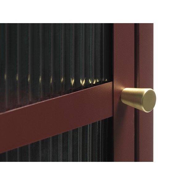 Vetrina rossa in metallo 58x160 cm Bronco - Unique Furniture-image-4