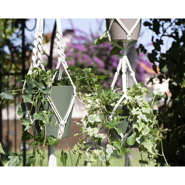 Gancio in tela per vaso ø 10 cm (altezza 120 cm) Macramé - Artevasi-image-4