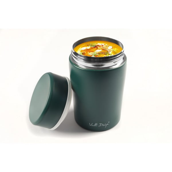 Termos da viaggio verde per il pranzo Fuori, 500 ml - Vialli Design-image-2