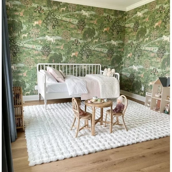 Tappeto bianco lavabile 150x230 cm Bubble White - Mila Home-image-2