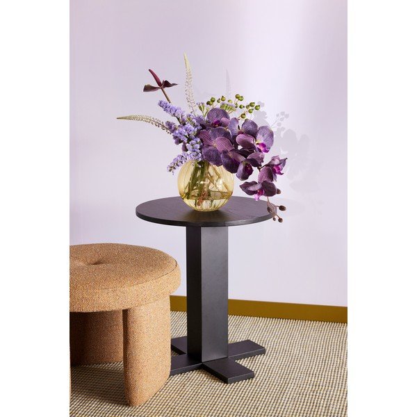 Tavolino rotondo con effetto rovere ø 45 cm Koohi – Hübsch-image-4