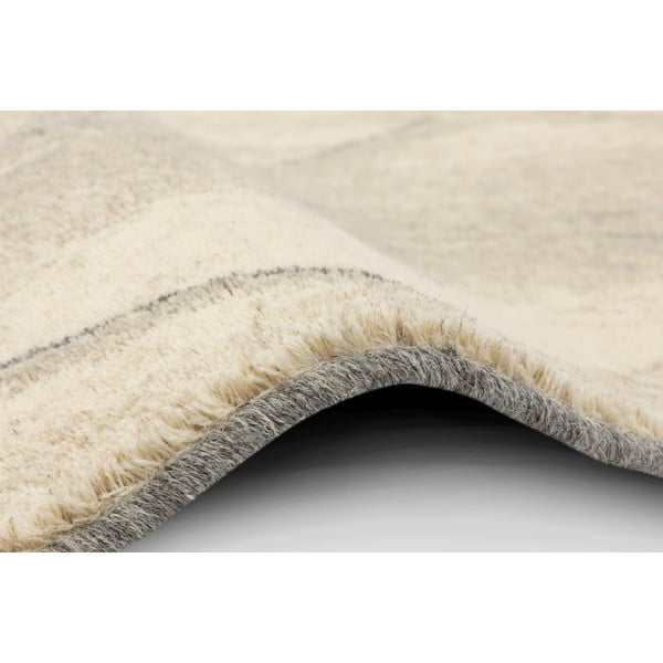 Tappeto in lana crema 133x180 cm Colette - Agnella-image-2