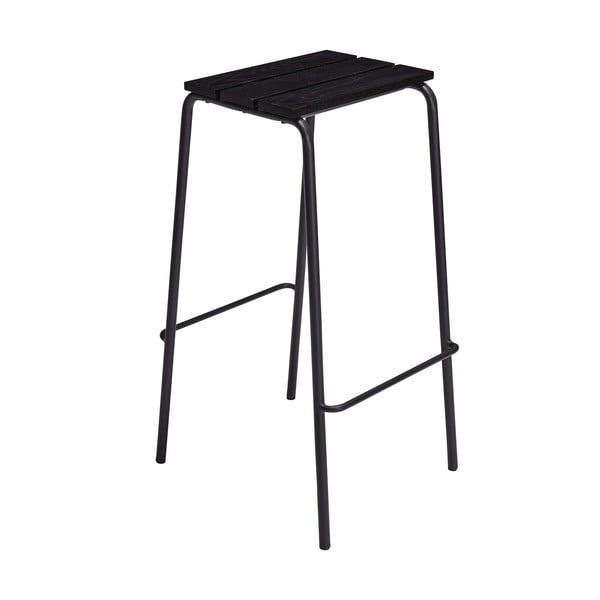Set di sedie da bar nera 2 pz (altezza della seduta 76 cm) Stilt – Hübsch-image-2