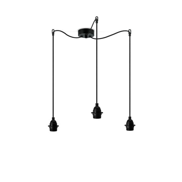 Lampada a sospensione nera con paralume in metallo ø 4 cm Uno - Sotto Luce