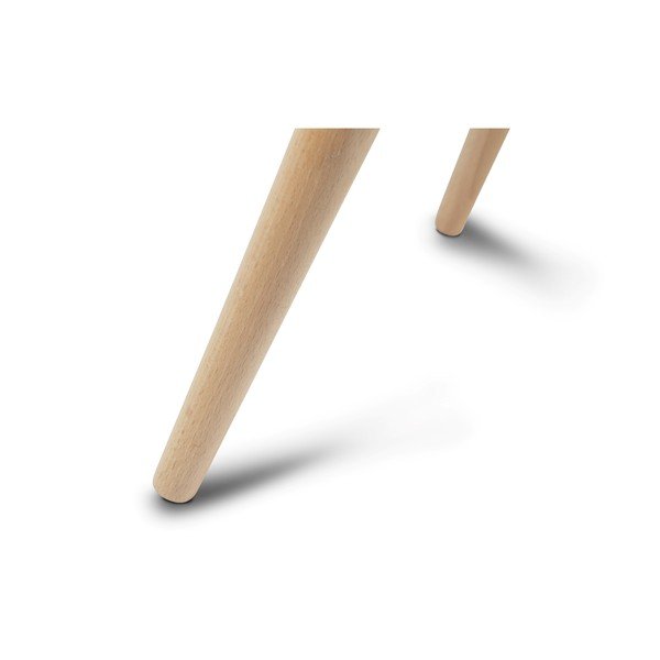 Tavolino bianco con gambe in faggio , 75 x 43 cm Fly - Furnhouse-image-3