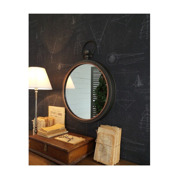 Nástěnné zrcadlo Orchidea Milano Old Look Permo, ⌀ 61 cm
