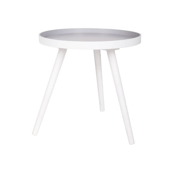 Bílý odkládací stolek WOOOD Sasha
