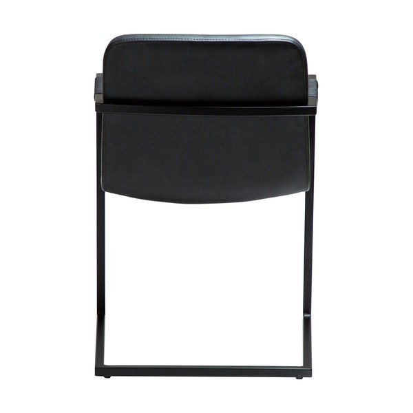 Sedia da pranzo nera con braccioli Bounce – DAN-FORM Denmark-image-4