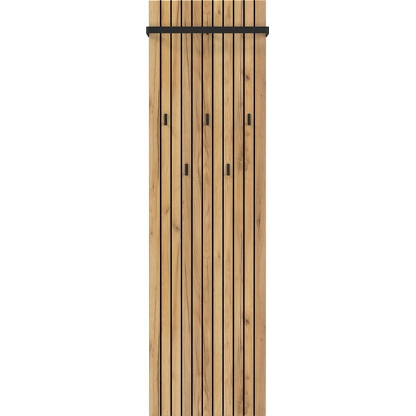 Attaccapanni da parete di colore naturale con effetto rovere 46 cm Libbiano – Germania
