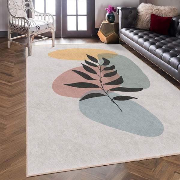 Tappeto color crema lavabile 120x180 cm Illustrated Autumn – Mila Home-image-2