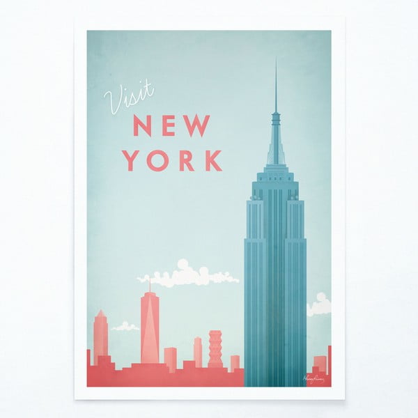 Poster , 30 x 40 cm New York - Travelposter