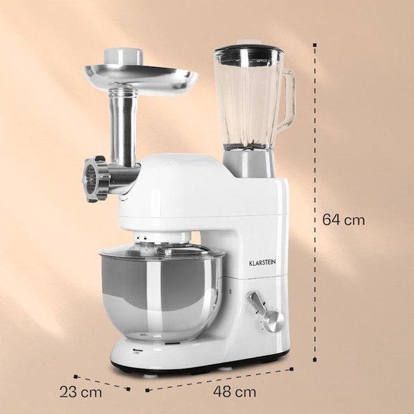 Robot da cucina multifunzione bianco Lucia Bianca - Klarstein-image-2