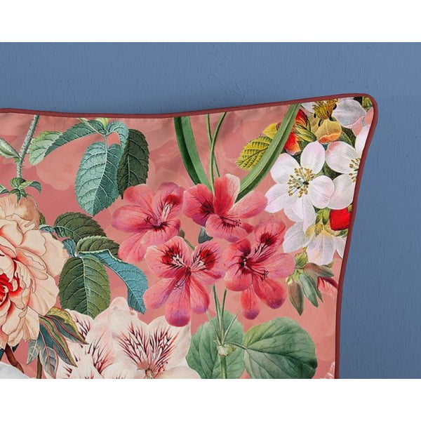 Lenzuolo singolo in cotone biologico arancione Flowery, 140 x 220 cm Organic - Descanso-image-3