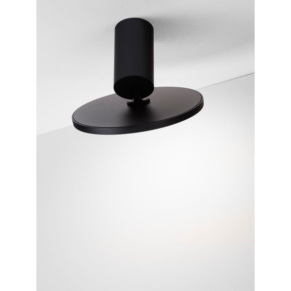 Plafoniera LED nera opaca in alluminio con struttura flessibile Ekei – Nova Luce-image-2