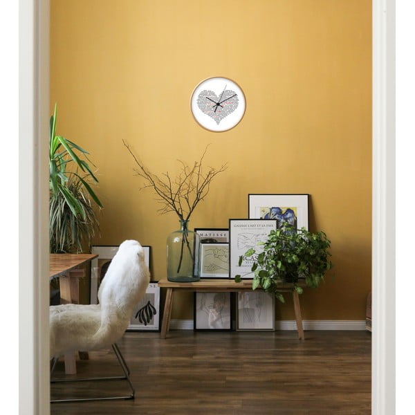 Orologio da parete in legno di quercia I Love You - Tomasucci-image-1