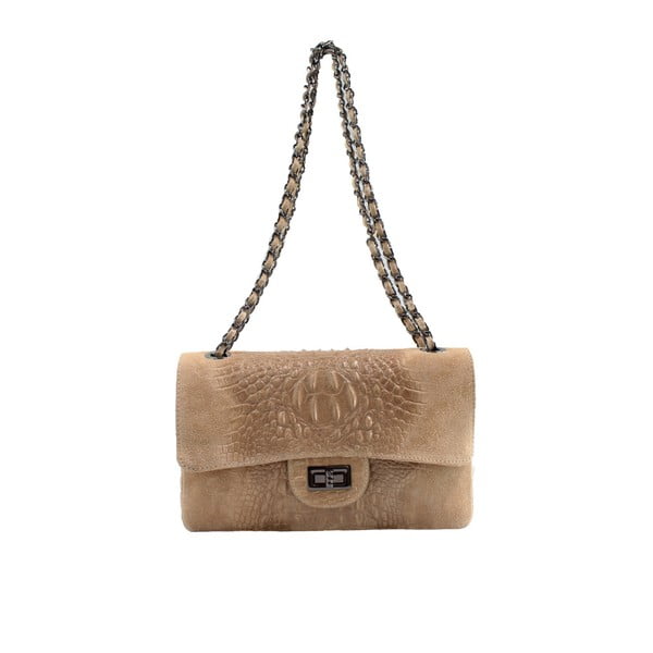 Borsa in pelle color taupe Dorine - Chicca Borse