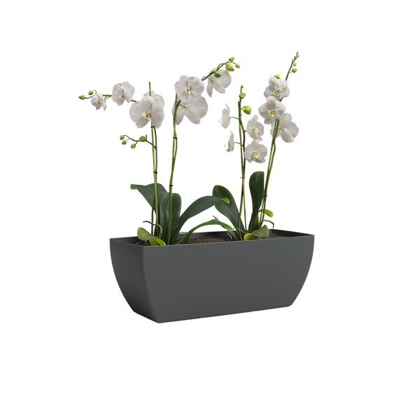 Fioriera in plastica riciclata 30 cm Siena – Artevasi