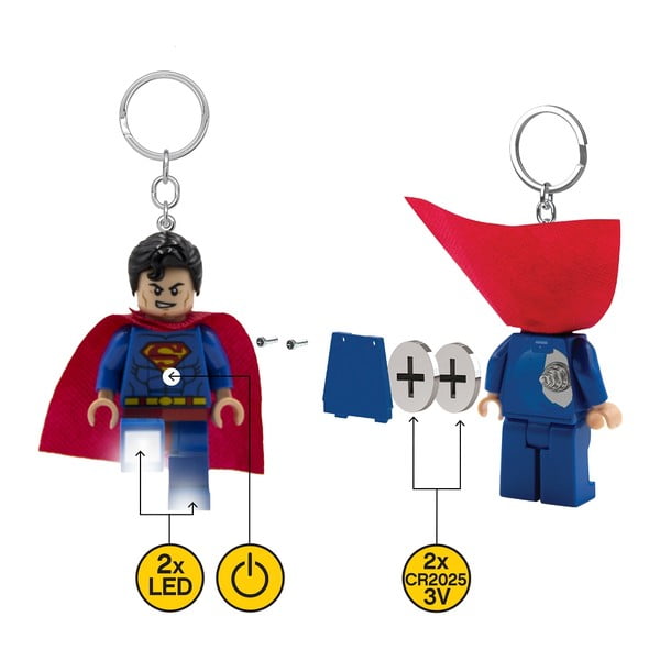Portachiavi con torcia Superman - LEGO®-image-3