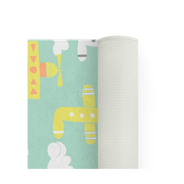 Tappeto per bambini verde chiaro 100x140 cm Happy Plains - Oyo Concept-image-4