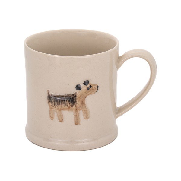Tazza beige in ceramica 225 ml Dog – Sass & Belle