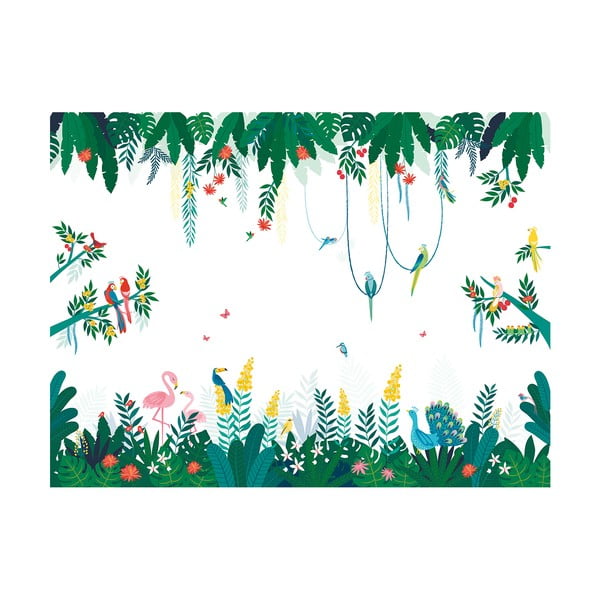 Carta da parati per bambini 400 cm x 248 cm Tropical Mood - Lilipinso