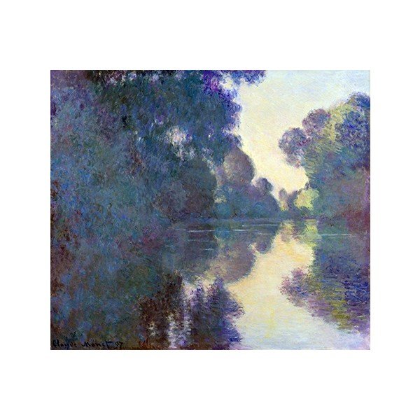 Obraz Claude Monet - Morning on the Seine near Giverny, 80x70 cm