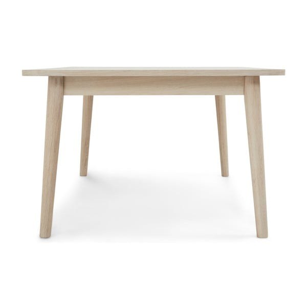 Tavolino con piano in rovere decorato in colore naturale 70x125 cm Nyborg - Furnhouse-image-1