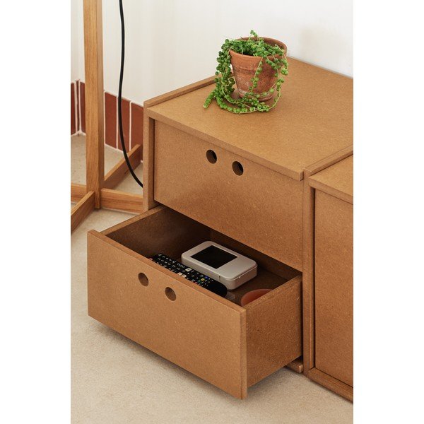 Mobile TV di colore naturale 157x42x40 cm Wally – Teulat-image-4