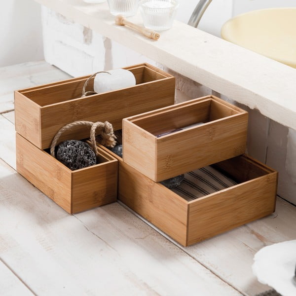 Organizzatore in bambù Woody, 30 x 15 x 6,35 cm - Compactor-image-1