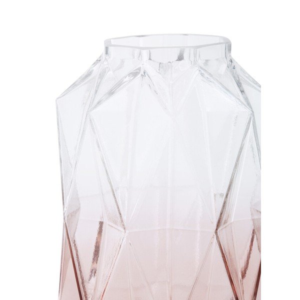 Vaso rosa in vetro (altezza totale 28 cm) Brice – Premier Housewares-image-2