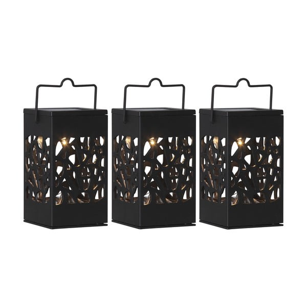 Set di 3 lanterne solari LED appese, altezza 11 cm Izola - Star Trading