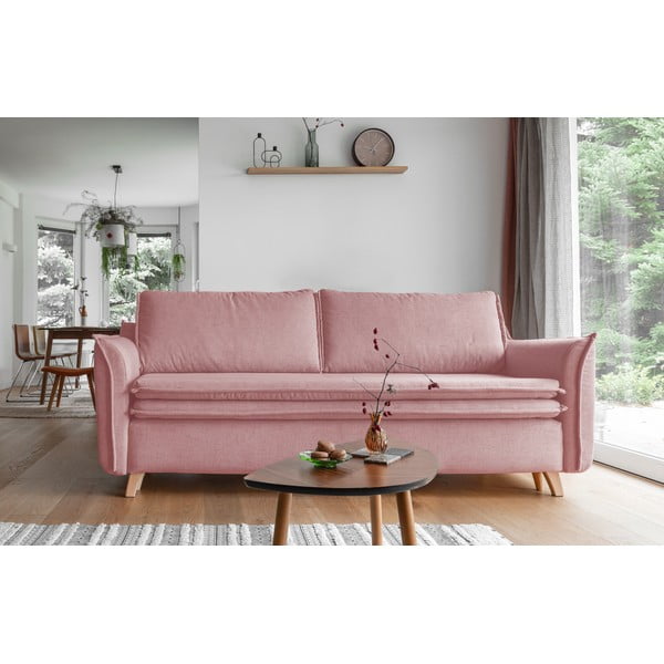 Divano rosa chiaro 225 cm Charming Charlie - Miuform-image-1