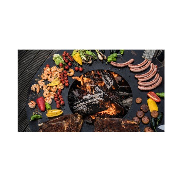 Griglia a carbone ø 102 cm Nero L - Remundi-image-3