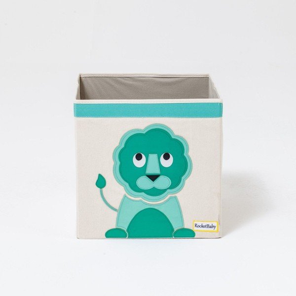 Scatola portaoggetti per bambini in tessuto Eddy the Lion - Rocket Baby-image-1