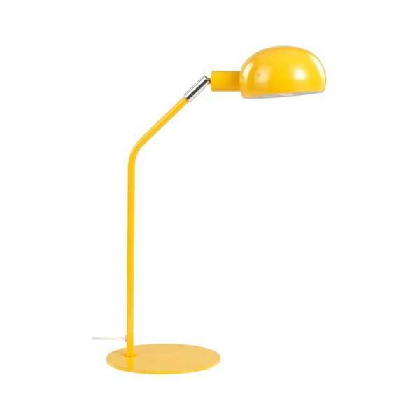 Lampada da tavolo gialla in acciaio con struttura flessibile (altezza totale 59 cm) Lincon – Jotex-image-3