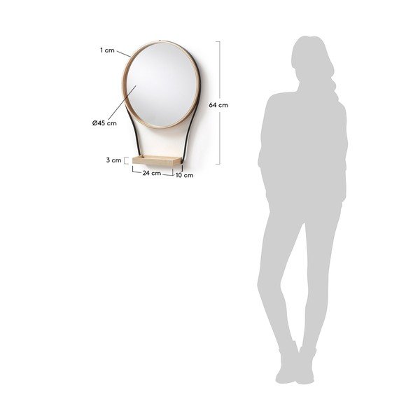 Nástěnné zrcadlo Kave Home Barlow-image-2