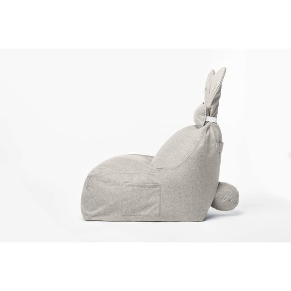 Pouf a sacco per bambini beige Funny Bunny – The Brooklyn Kids-image-2