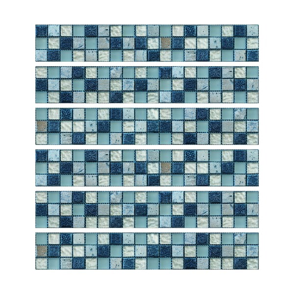 Set di adesivi per piastrelle 6 pz 30x5 cm Artemis – Ambiance-image-2