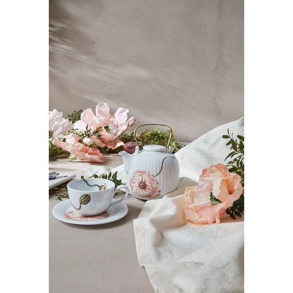 Tazzina bianca in porcellana 380 ml Hammershøi Poppy – Kähler Design-image-3