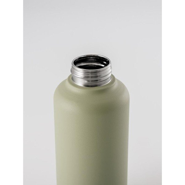 Bottiglia verde da viaggio in acciaio inox da 1 l Timeless - Equa-image-1