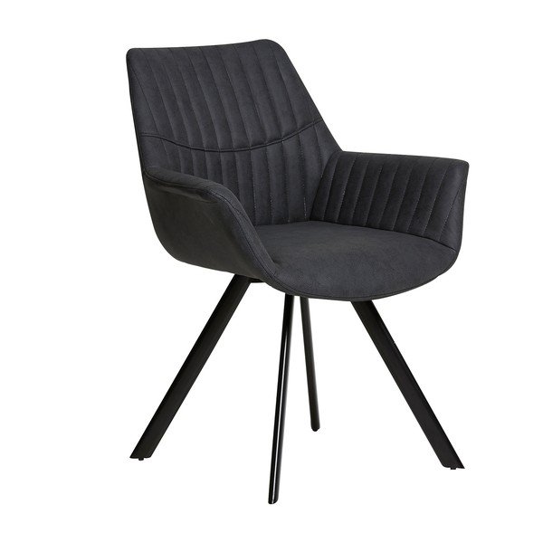 Set di 2 poltrone Vera grigio scuro - Marckeric-image-1