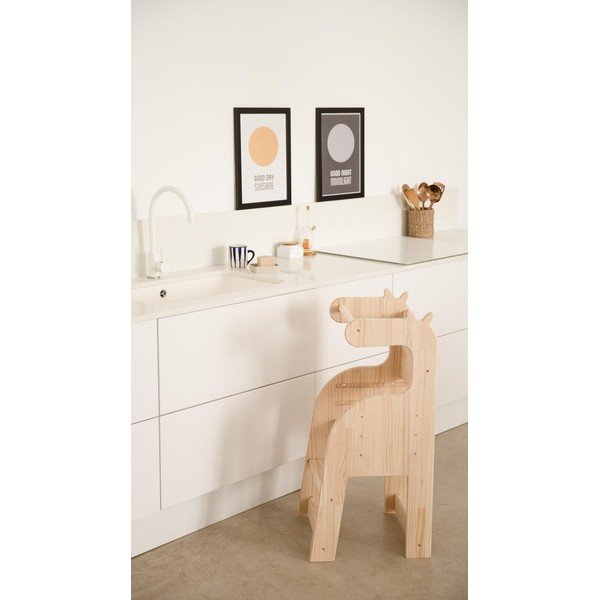 Sedia per bambini in pino massiccio Giraffe - Little Nice Things-image-1