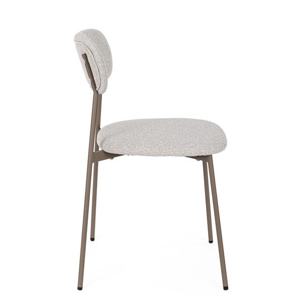 Sedia da pranzo marrone chiaro in imbottito Inka – Yes Everyday-image-3