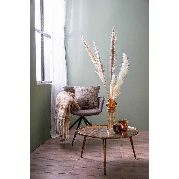 Tavolino rotondo in metallo bronzo ø 67,5 cm Babina - Light & Living-image-1