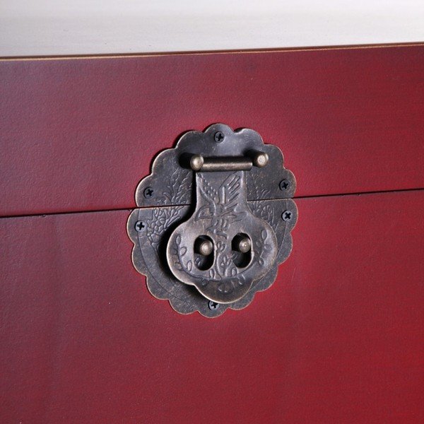 Set di 2 bauli rossi 60x42 cm Oriente - Ixia-image-1