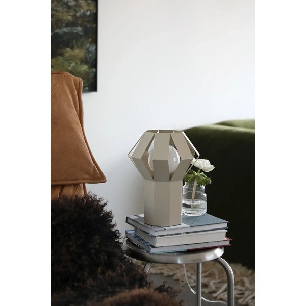 Lampada da tavolo beige in metallo con paralume in metallo (altezza totale 27 cm) Octa – Markslöjd-image-1