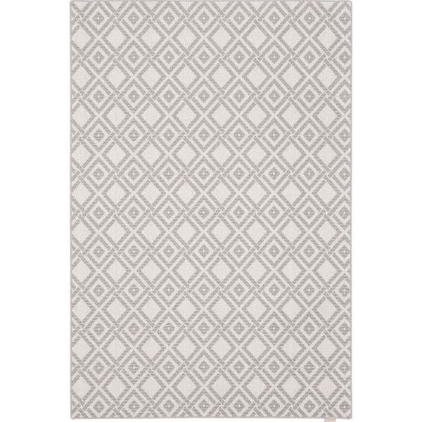 Tappeto in lana grigio chiaro 120x180 cm Wiko - Agnella