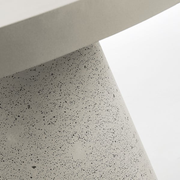 Šedý stolek La Forma Rhette, ⌀ 90 cm-image-2