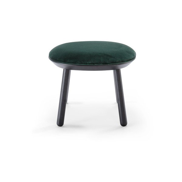 Pouf in velluto verde e nero Naïve - EMKO-image-2