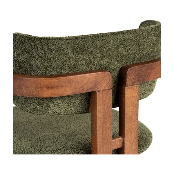 Sedia da pranzo verde scuro con braccioli Toscana – Kalune Design-image-4